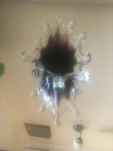 Glass dish splash design (approx 8 inches in width 2 inches high)