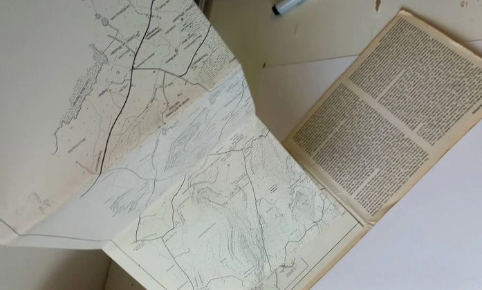 The Burren - a map of the uplands of north-west clare, Eire