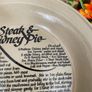 Vintage Pearsons of Chesterfield Pie Plate With Steak and Kidney Pie Recipe Image 4