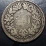 1850 Switzerland Helvetia 20 Rappen Swiss Coin Image 4