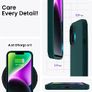 Liquid Silicone Case For Apple iPhone 14 Plus Luxury Thin Phone Cover Green Image 2