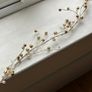 2 Decorative Candle Holders and Jeweled Garland Image 3