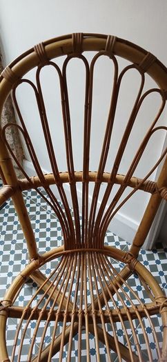 Mid-century Bamboo Chair