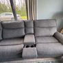 (Open to offers)  Mila Corner Sofa with Console | Power Recliner | Medium | Grey Image 2