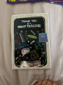 Thank you teacher card