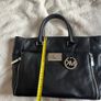 Michael Kors Black Pebbled Leather Handbag Image 5