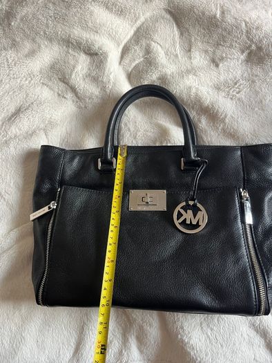 Michael Kors Black Pebbled Leather Handbag