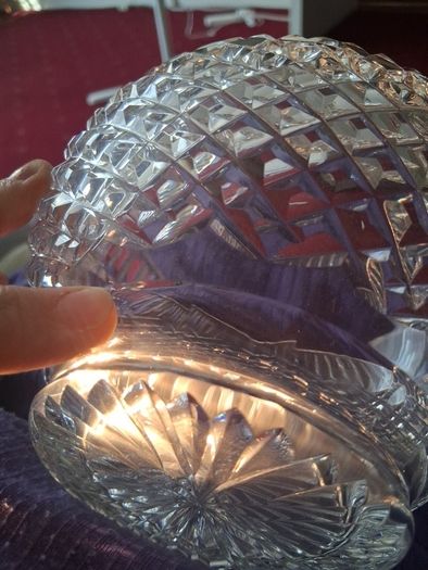 Crystal bowl sTc etched