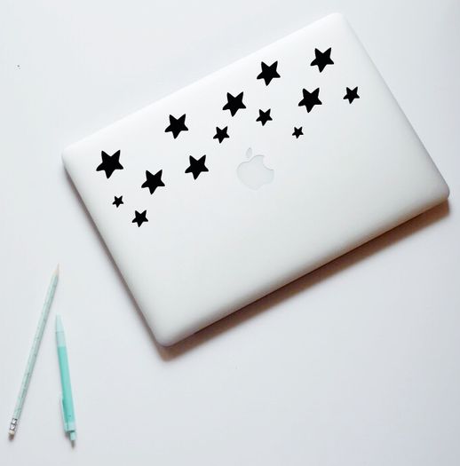 Star Laptop Sticker, MacBook decal, Laptop Decal, Computer Decal