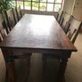 Teak Dining Table & 6 Chairs Image 2