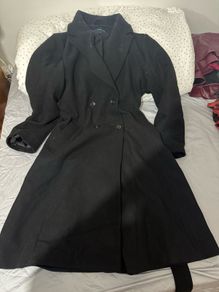 French Connection Black Wool Coat