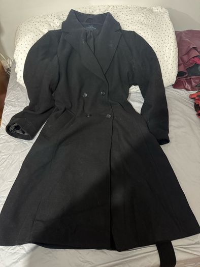 French Connection Black Wool Coat