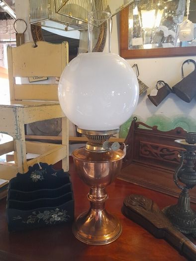 Vintage Copper Oil Lamp