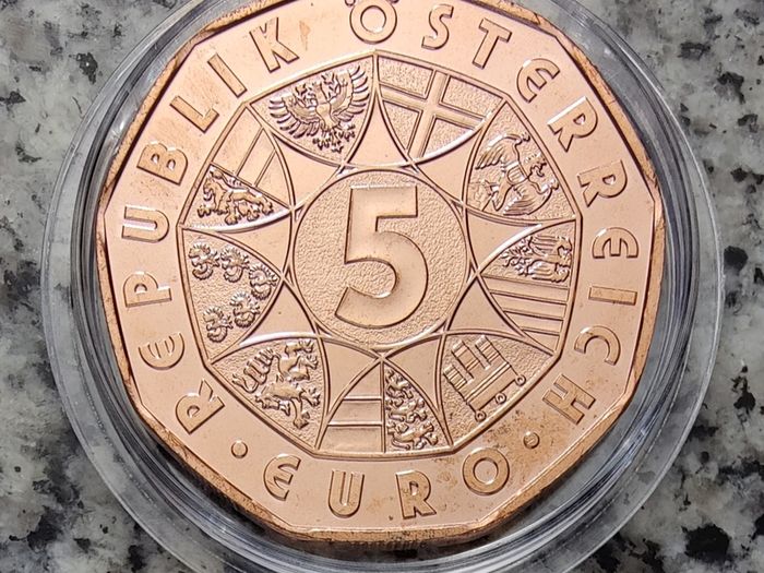 Austria 5 Euro Copper Uncirculated Coin 2023 - Waggle Dance - Easter Coin