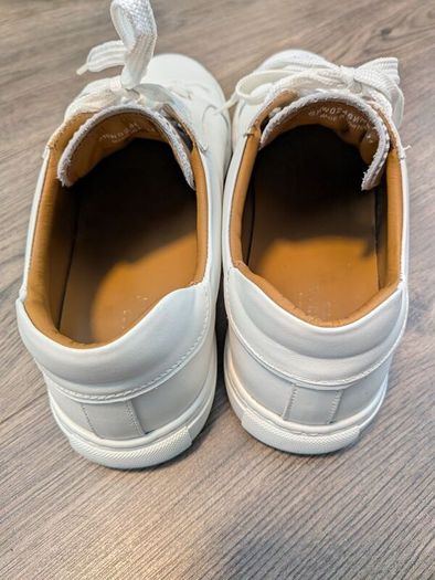 White Leather Sneakers Charles Tyrwhitt - Men's