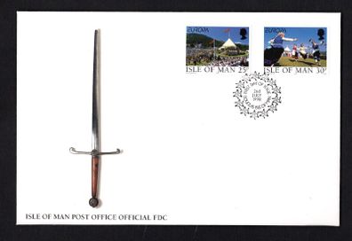 1998 Isle of Man Europa Festivals Commemorative Stamps First Day Cover (FDC)