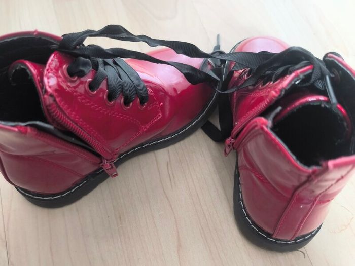 Kids red patent boots uk 7