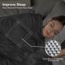 Winthome Weighted Blanket Adult 6kg Grey 150x200cm Glass Beads - Brand New Image 2