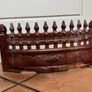 Vintage Cast Iron Fireplace Fret - Iridescent Carnival Lustre Ware Image 2