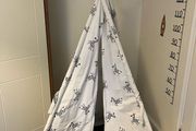 Zebra animal teepee tent