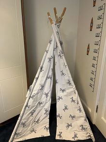 Zebra animal teepee tent
