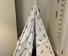 Zebra animal teepee tent