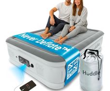 Luxury Air Bed Double with Built In Pump Good Housekeeping Winner 2026, Self Inflating Blow Up Mattress, USB Charging Nightlight, Inflatable Air Mattress for Guests