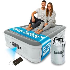 Luxury Air Bed Double with Built In Pump Good Housekeeping Winner 2026, Self Inflating Blow Up Mattress, USB Charging Nightlight, Inflatable Air Mattress for Guests