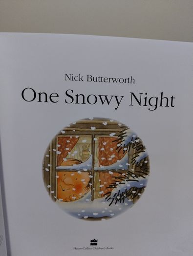 One snowy night by Nick Butterworth book & poster set