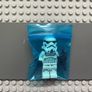 lego Star Wars sw1326 Imperial Stormtrooper minifigure- Female, Dual Molded Helmet with Light Bluish Gray Panels on Back, Shoulder Belts, Medium Brown Head Image 3
