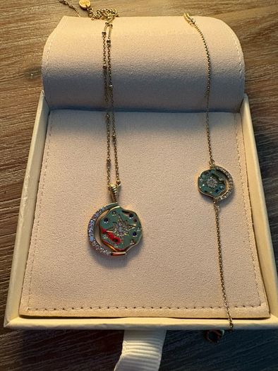 Mettle & Bloom Sun, Moon and Stars Necklace and Bracelet