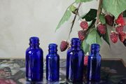 Vintage Cobalt Blue Glass Apothecary Bottles