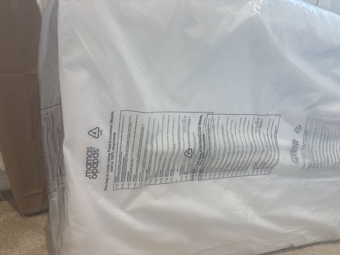 Sleigh cot with brand new mattress