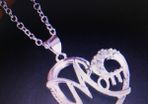 Silver Mom Heart Pendant