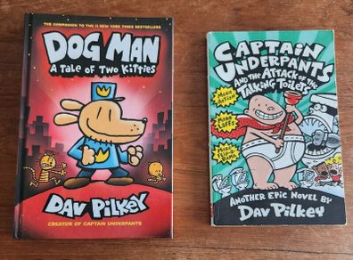Dog Man & Captain Underpants book bundle - 2 books