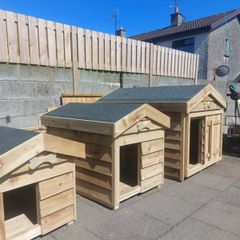Pressure treated dog kennels