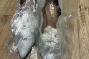 High heels size 6 silver sparkling brand Marian