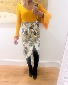 River Island Skirt and Orange Top Bundle