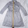Quin & Donnelly Vintage Grey Pale Blue Trench Coat 14UK/42EU Image 10