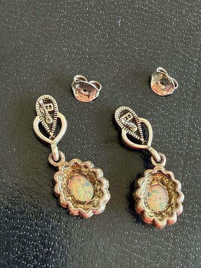 silver earrings
