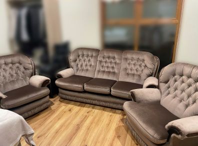 Sofa and two armchairs