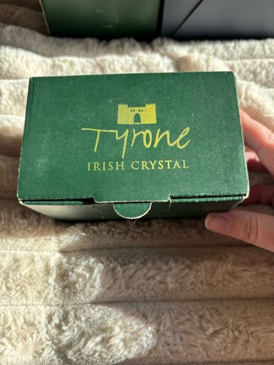 Vintage Tyrone Irish Crystal Bud Vase (With Original Box & Care Guide)