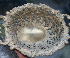 Antique decorative bowl jardiniere fruit bowl offering bowl solid brass bowl  13" x 8"