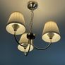 IKEA 3-Arm Chandelier Ceiling Light - Brushed Nickel Image 2