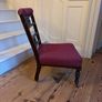 Antique upholstered bedroom chair Image 4