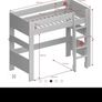 High sleeper bunk bed Image 3