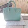 Moss Green genuine leather handbag ( Not a Birkin) Image 2