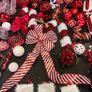 Box of a red & White decorations Image 6