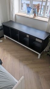 Kallax - IKEA Storage Shelf - 4 Unit with Metal Stand