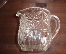 Art Deco Bohemian Rindskopf Glass Jug 1930's